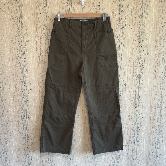 Frame Oversized Pocket Utility Pant in Fatigue Green size 29 - Picture 2 of 7